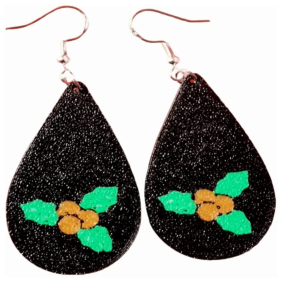 Christmas Holly Earrings Women Winter Festive Decoration Earring Christmas Gift Ornament Holiday Earrings