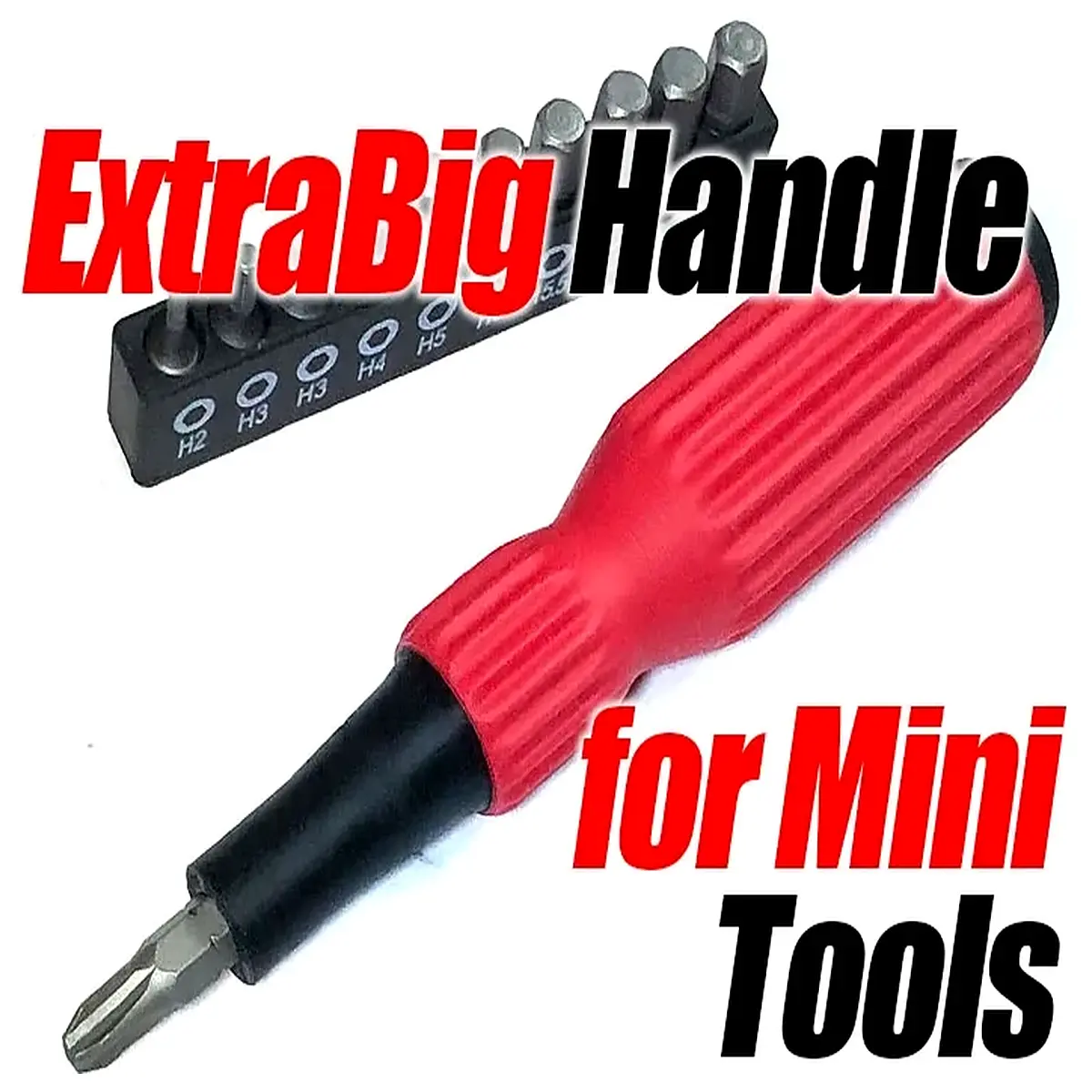 ergonomic oversized handle for mini tools duty grip comfort