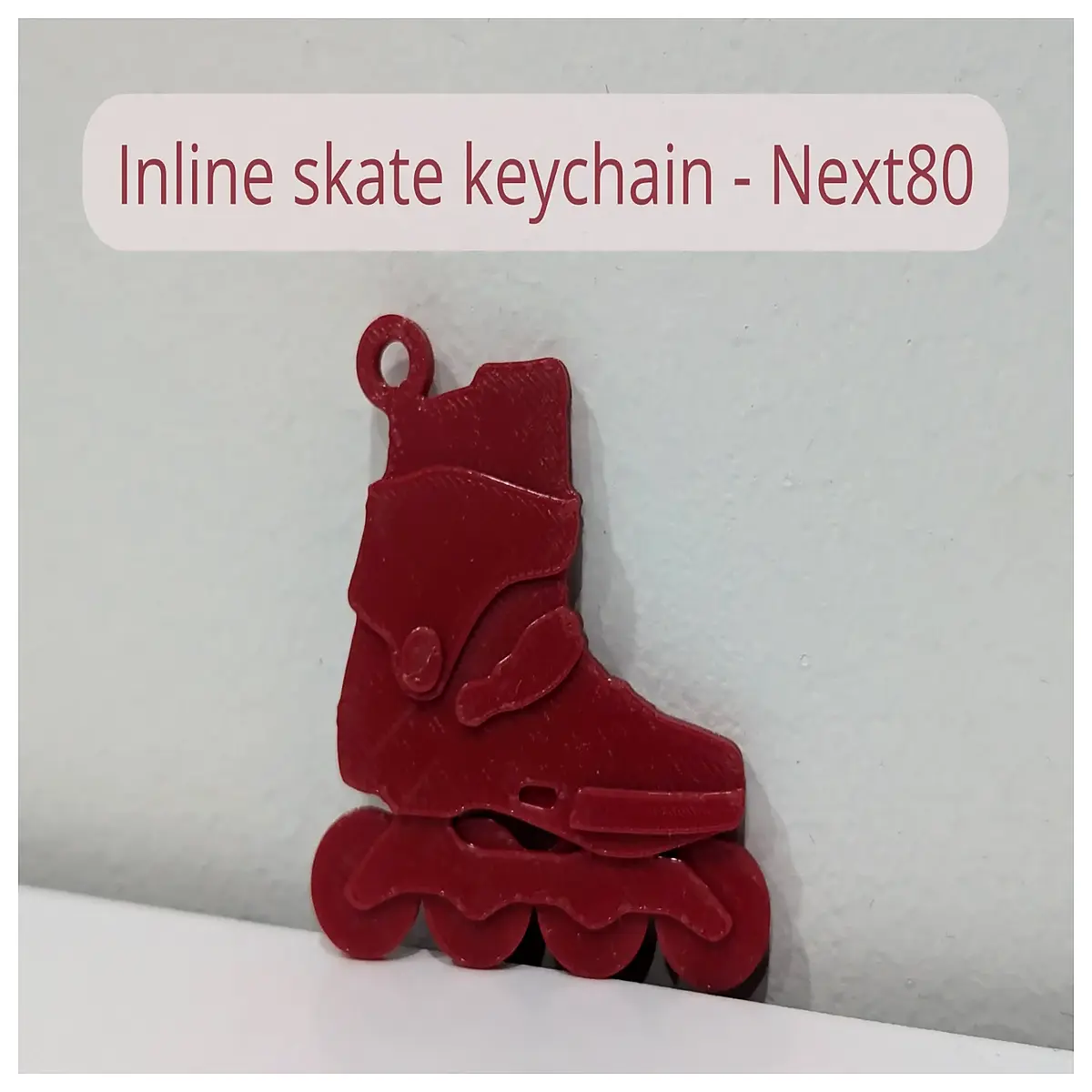inline skate keychain next80 keyring skaters durable metal hockey key holder sports accessory