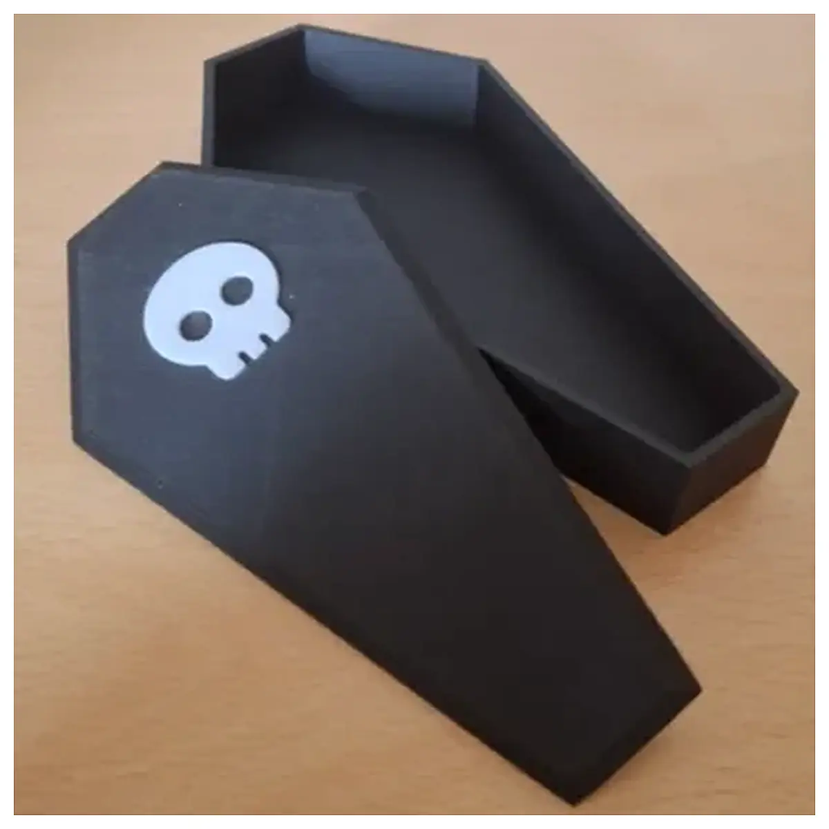 halloween prop skull coffin box for party decoration spooky storage container
