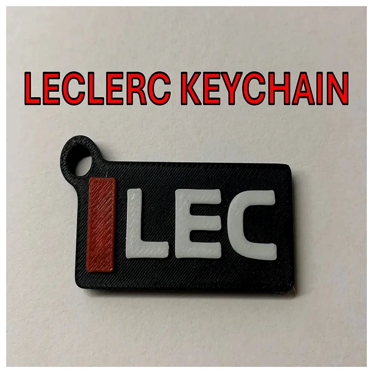 leclerc keychain kids cute animal character bag charm durable metal key ring holder for school and travel