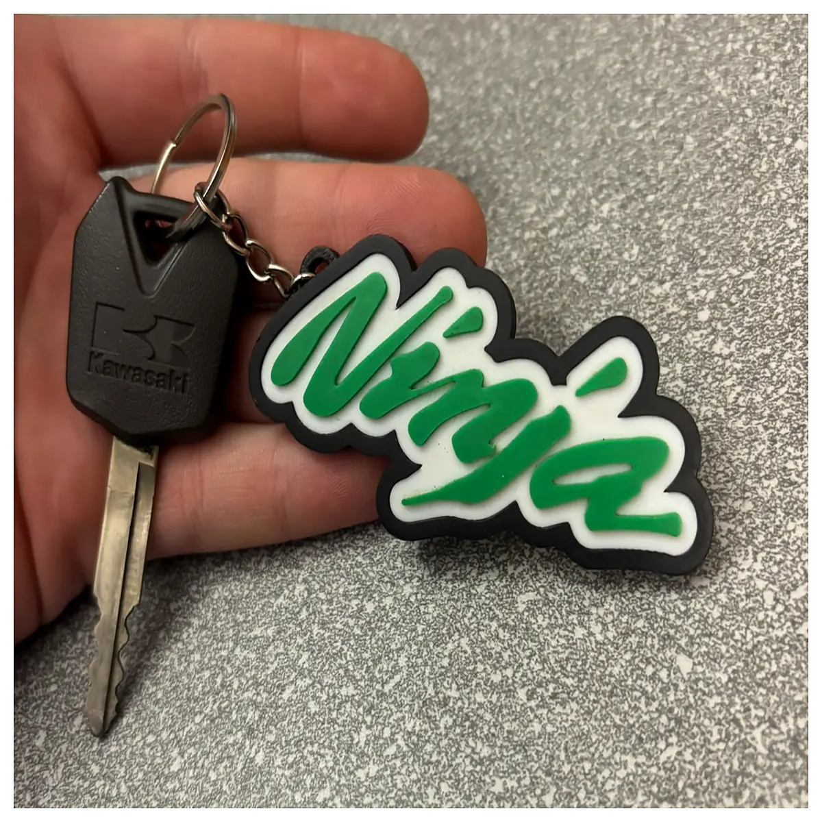 ninja motorcycle keychain metal biker men auto accessories