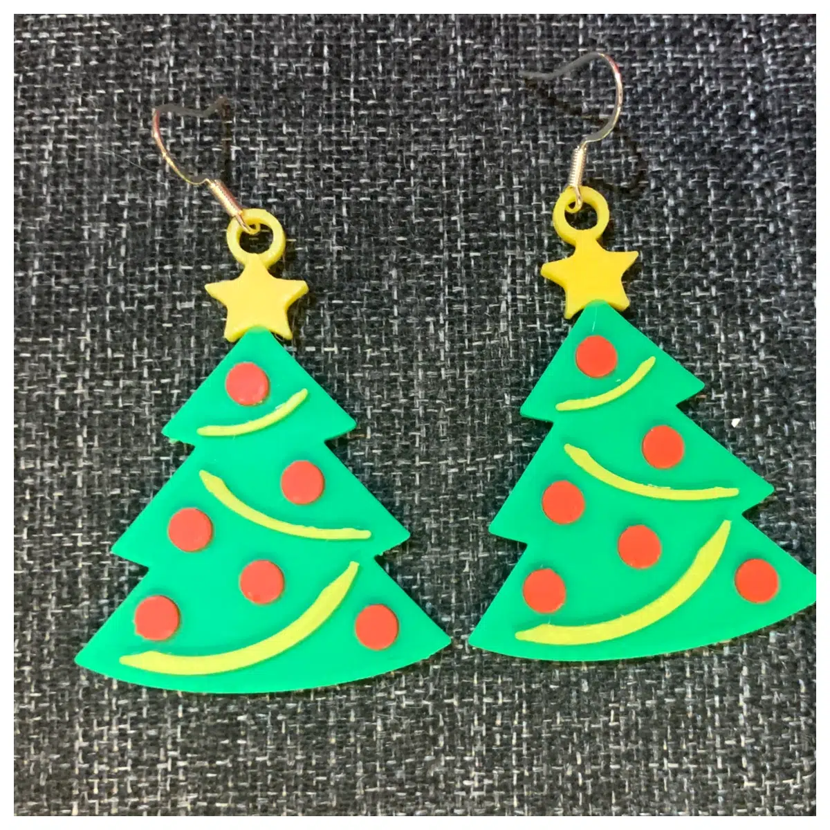 Christmas Tree Earrings Festive Jewelry Holiday Accessories Christmas Gift Ornament Earrings Decoration Earring Sets