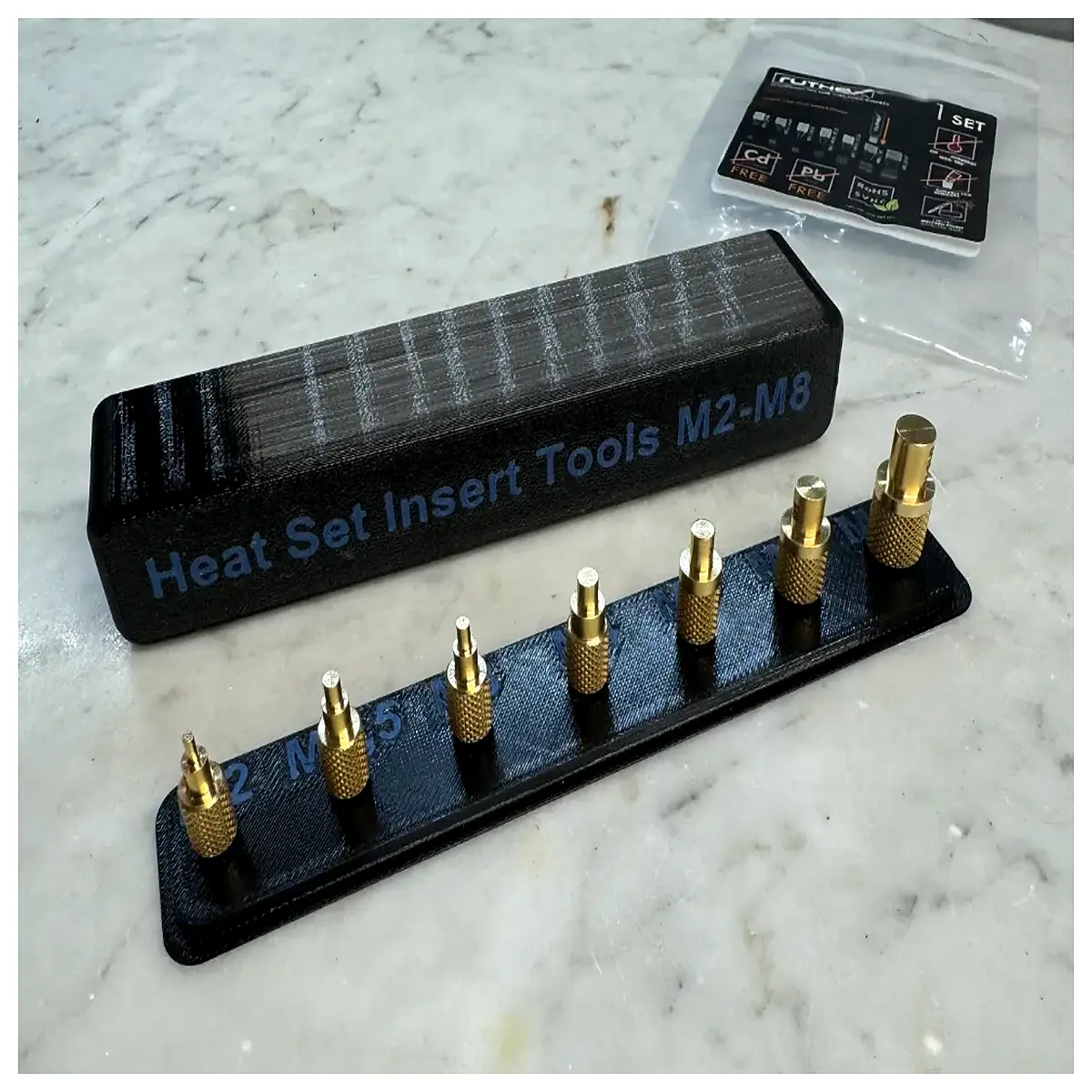 heat set insert thread tool helical coil wire repair set for engine block cylinder head bolt hole restoration