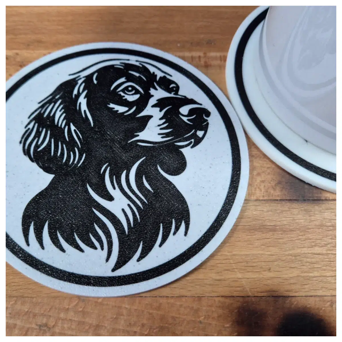 golden retriever coaster set dog lover gift home decor