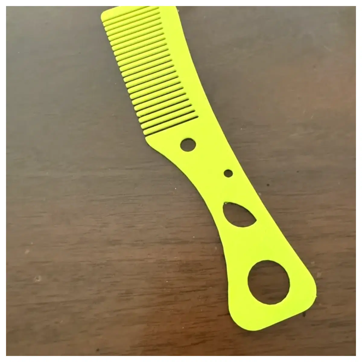 Neon Yellow Grip Comb Hair Styling Brush Detangling Comb Salon Hair Tool Fast Easy Use Hair Care Accessory