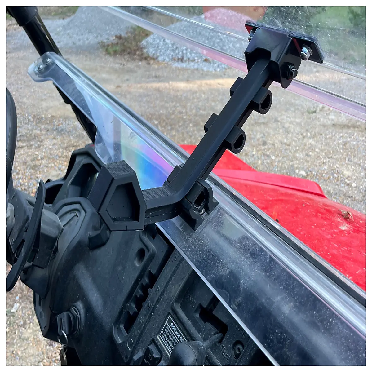 SXS Extended Windscreen Mount 2 Piece Motorcycle Window Support Frame Accessory Motorcycle Modification