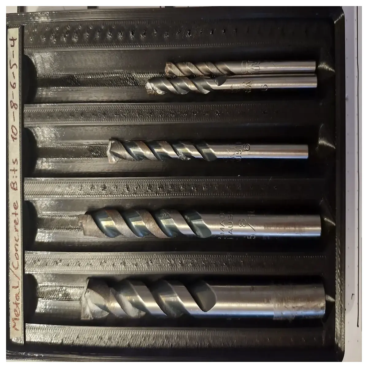 magnetic gridfinity organizer for drill bits modular storage box diy tool holder system