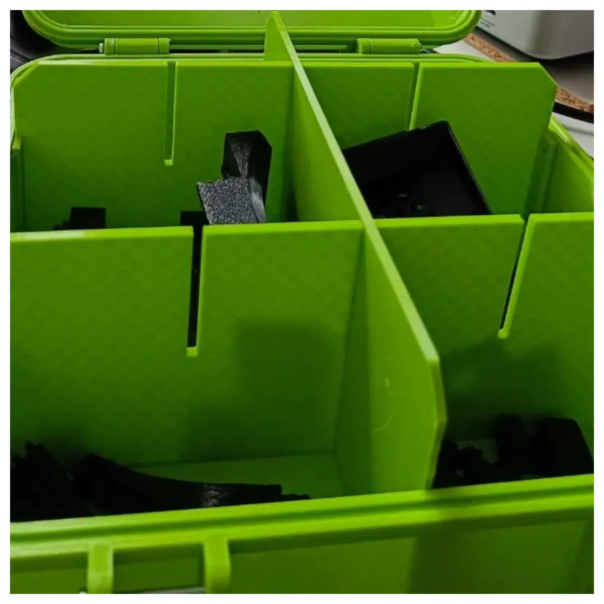 duty wall mounted storage box organizer 220mm x 220mm x 90mm durable plastic container for home office shelf
