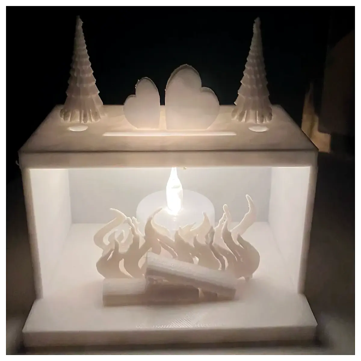Fireplace Candle Holder Stand Decorative Tray Hearth Decor Creative Home Accent Candle Support Suitable for Fireplace Edges