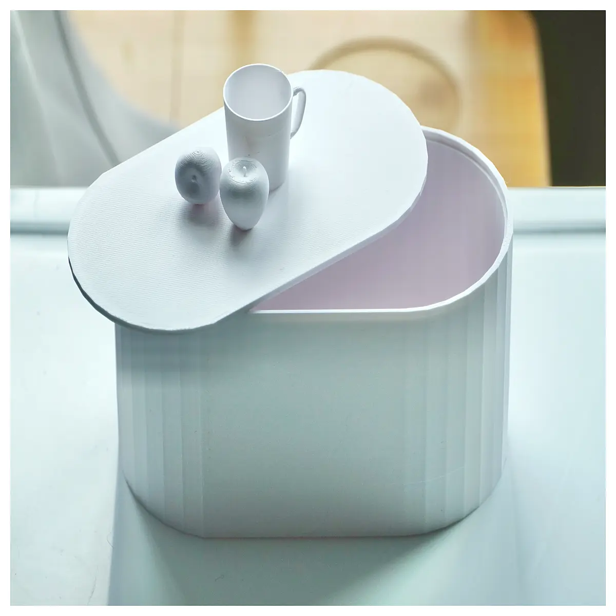 cute desktop storage organizer boxes for snacks stationery makeup small items plastic aesthetic desk tidy