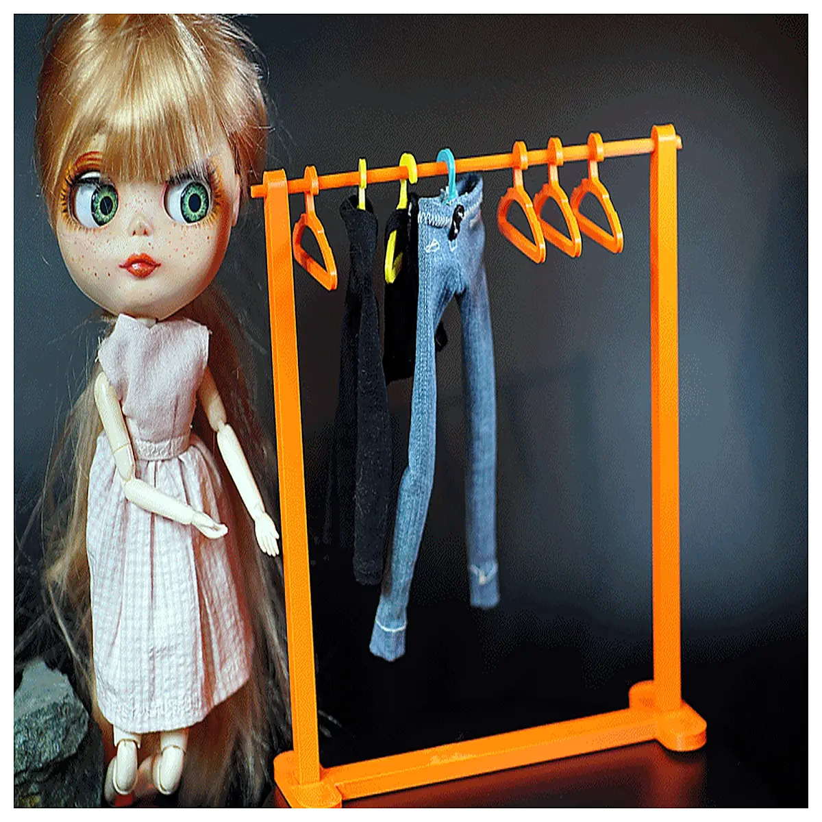 Doll Hanger Toy Clothing Accessories Doll Outfit Hooks Doll Parts Infant Clothing Fasteners