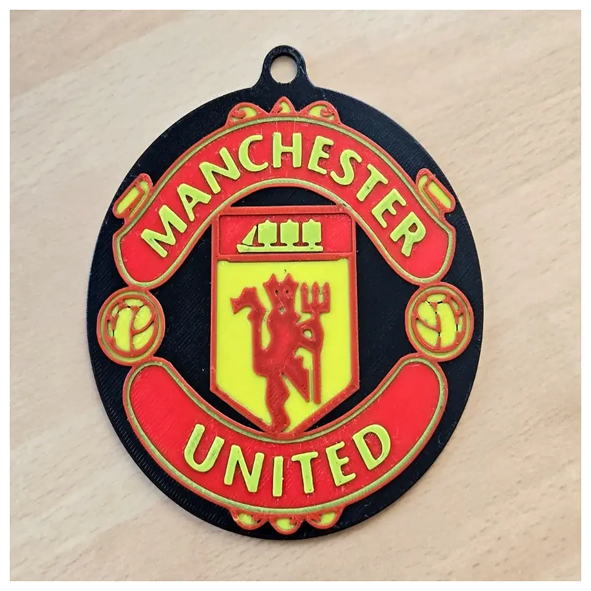 man utd christmas tree ornaments decor red devil tree toppers