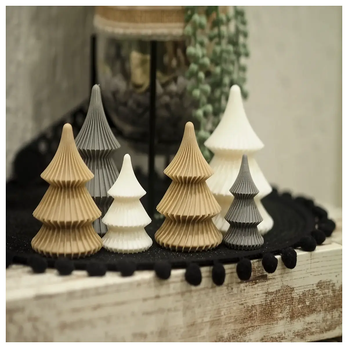 Modern Christmas Tree Compatible Tea Lights Christmas Decorations Festive Ornament Artificial Tree Accessories Multi Function Placement