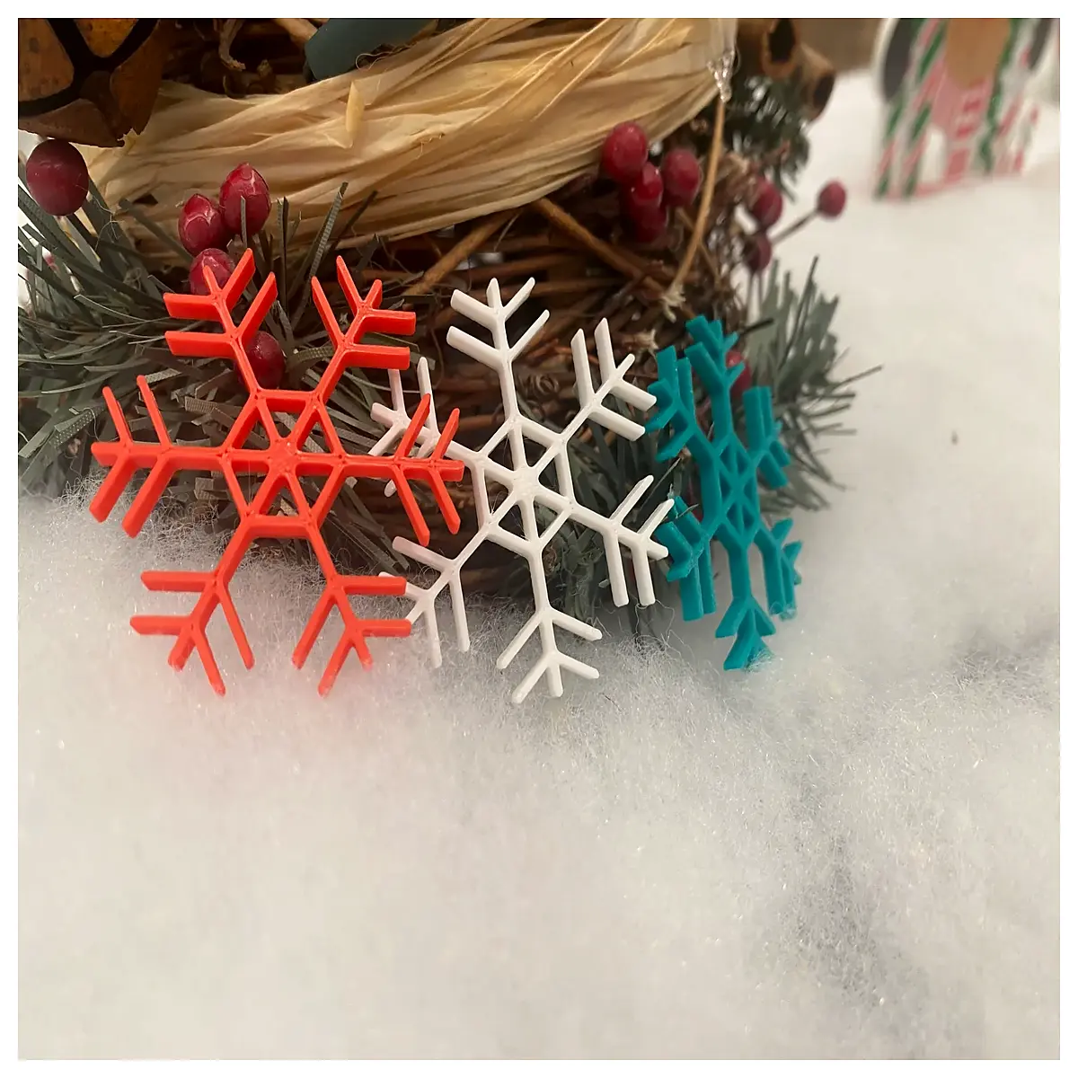 Mini Snowflakes Ice Cream Stirrers Dessert Decoration Ice Cream Scoop Kids Toy Ice Cream Tools Ice Cream Accessories