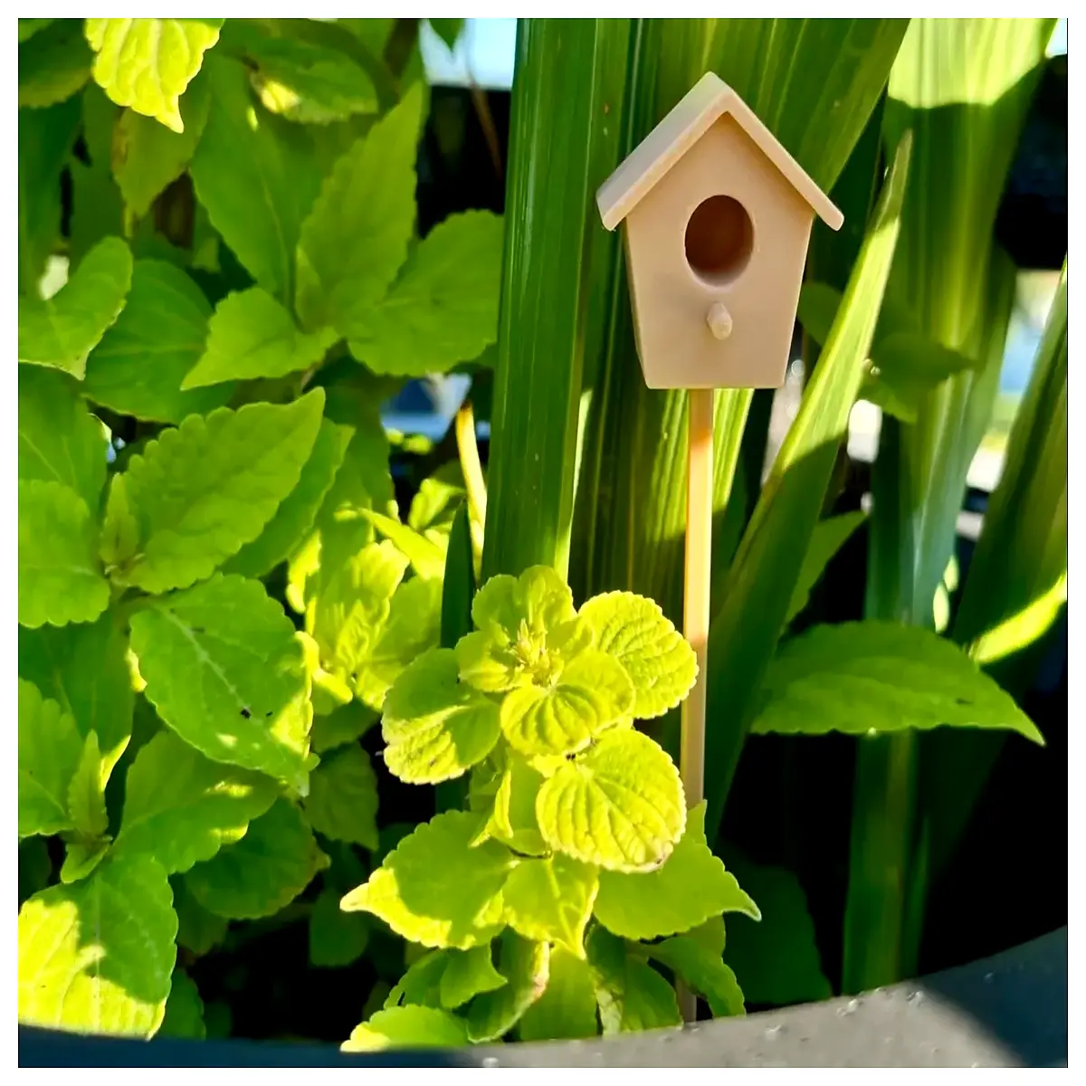 Mini Birdhouse Decoration Garden Birdhouse Plant Roof Bird Nesting Habitat Birdhouse Accessories Bird Garden