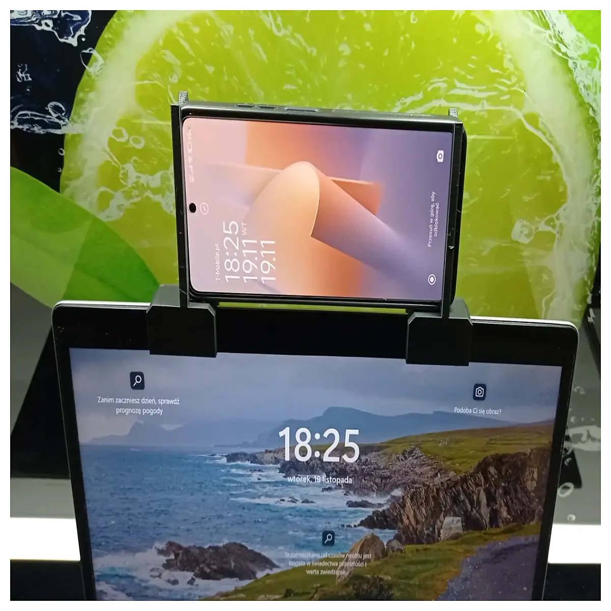 Laptop Phone Stand Desktop Holder Mobile Phone Stand Accessory Adjustable Phone Support Desk Mount Stand