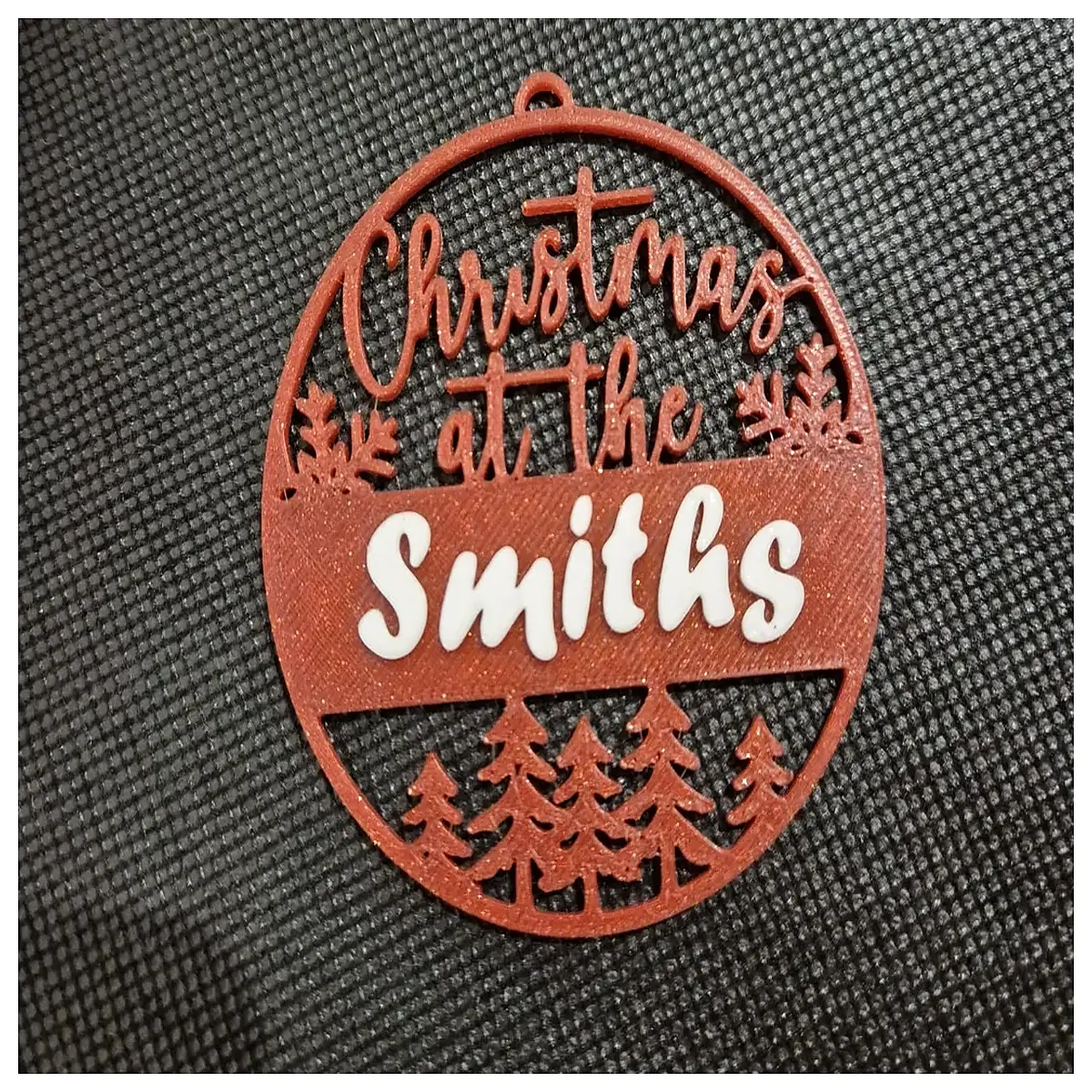 custom name ornament personalized photo bauble for christmas tree hanging decor gifts