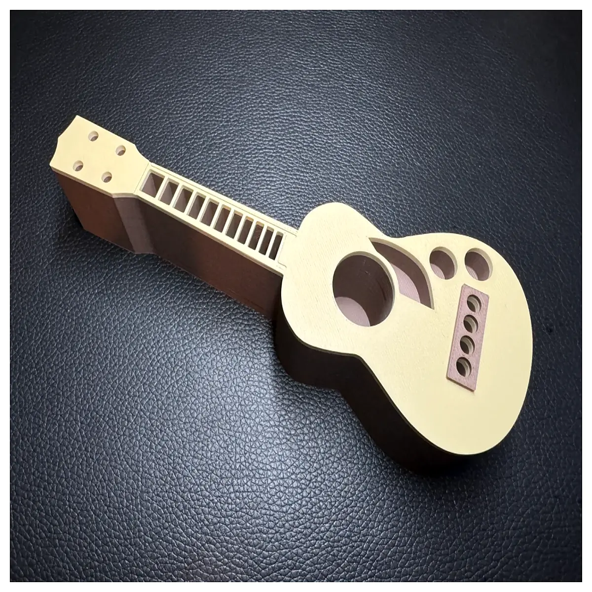 mini guitar ukulele desk organizer cute musical instrument stationery holder small office supplies storage box musicians