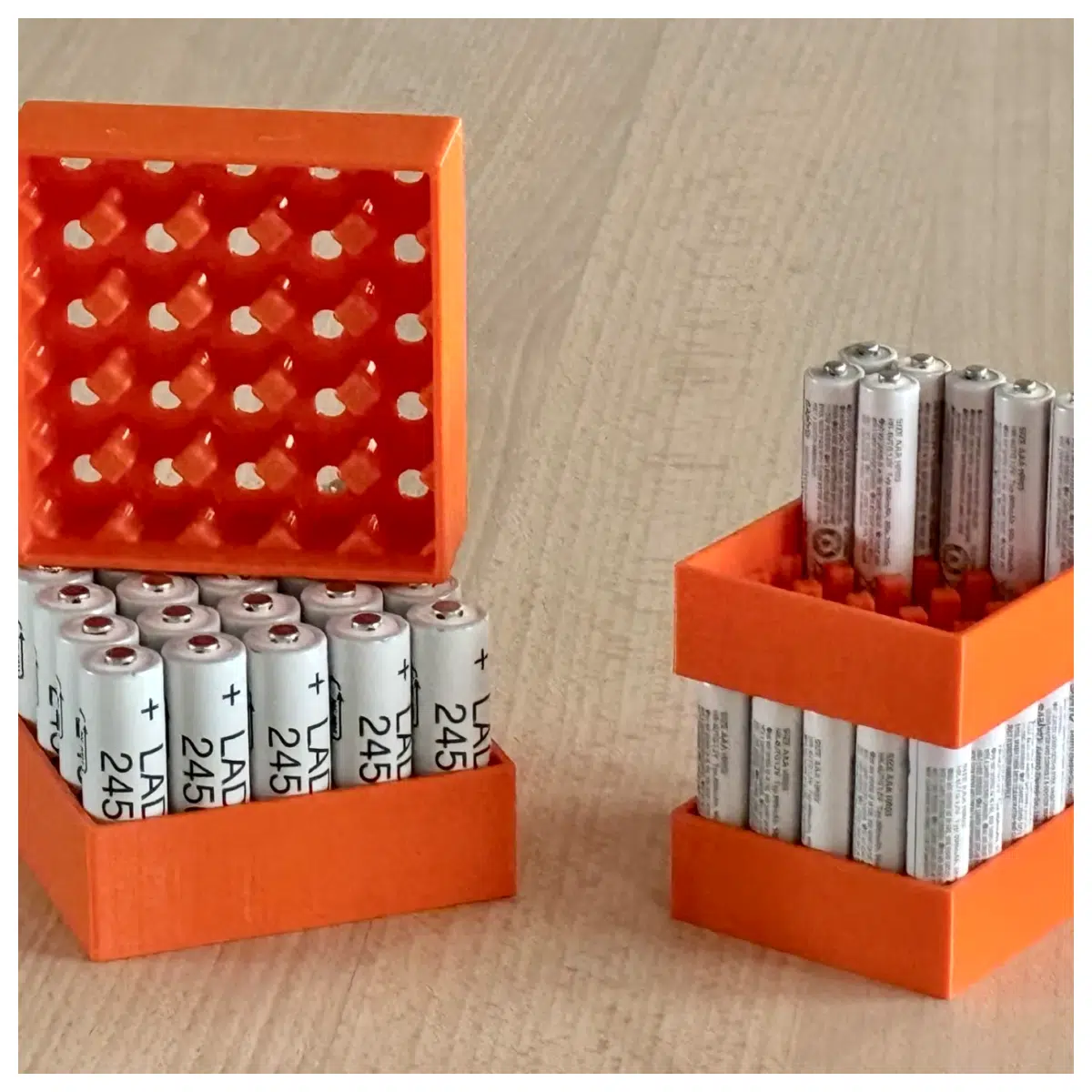 Stackable Battery Box Organizer Charger Case Multi Layer Battery Storage Box Battery Box Accessories
