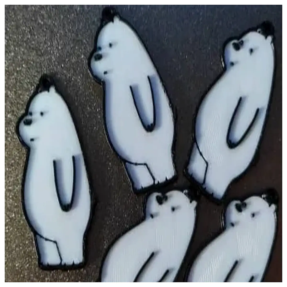 Zhan Zhong Lu Xu Xiong Polar Bear Plush Toy Realistic Polar Bear Stuffed Animal Children s Birthday Gift Soft Filling Toy Cute Accessories Pet Compani
