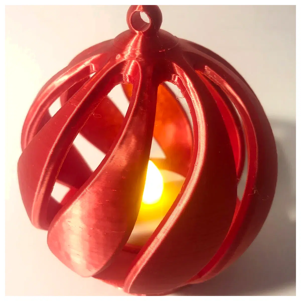 christmas spiral bauble tea holder candle holiday decor table centerpiece