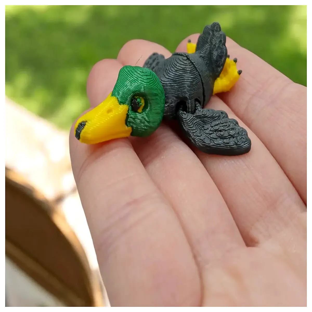 Mini Greenhead Duck Flexible Version Duck Toy Floating Duck Kids Educational Toy Duck Model Fun Duck Duck Accessories