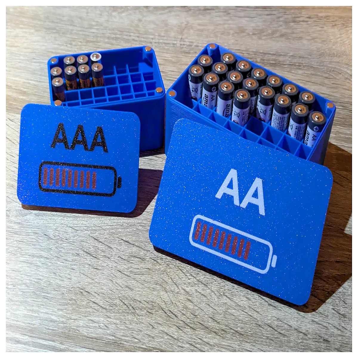 AA AAA C D PP3 Battery Case Magnetic Lid Cover Protection Phone Accessory Phone Case Battery Box Lid Magnetic Cover