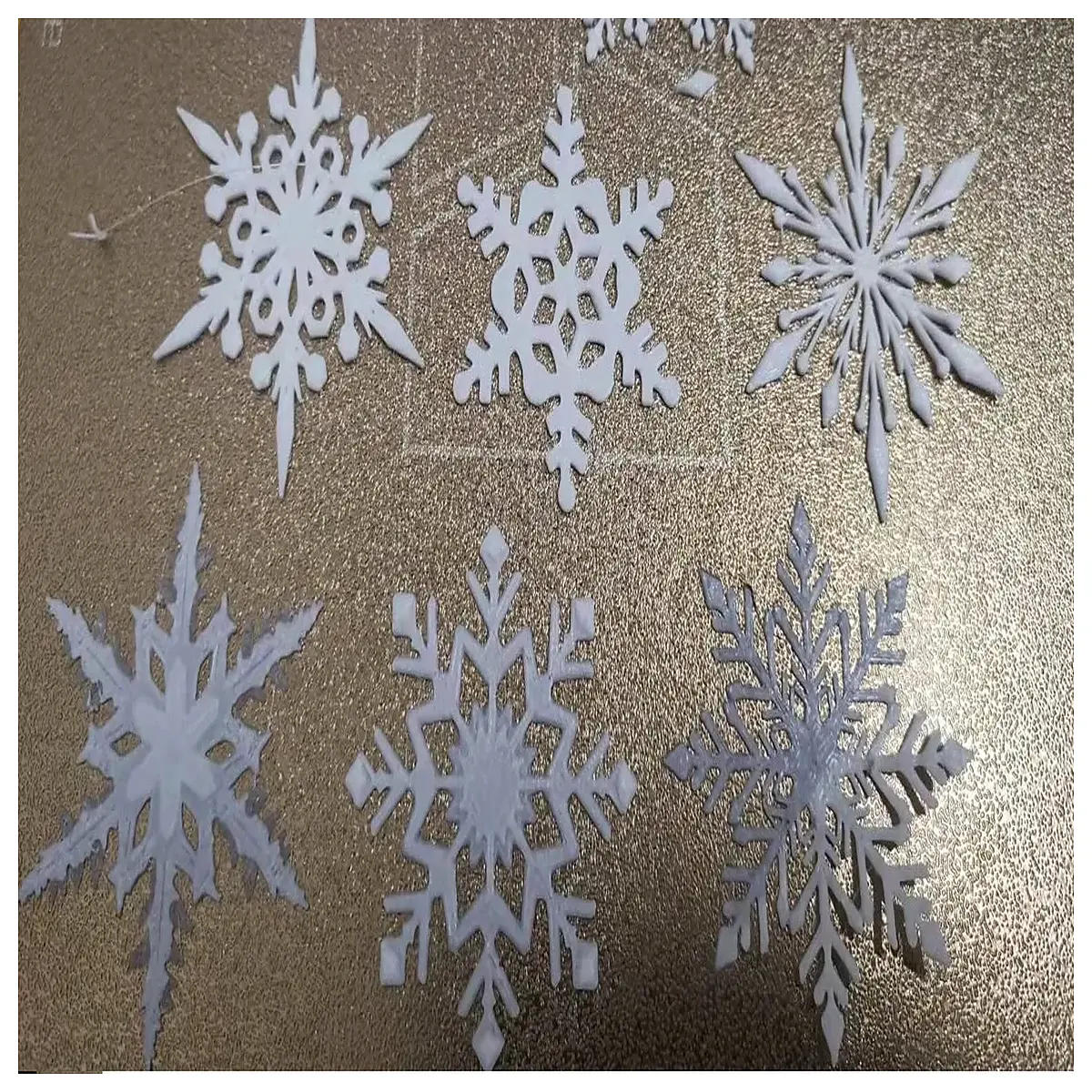 winter wonderland hanging snowflake ornaments for christmas tree faux fur fluffy white icicle decorations diy craft supplies