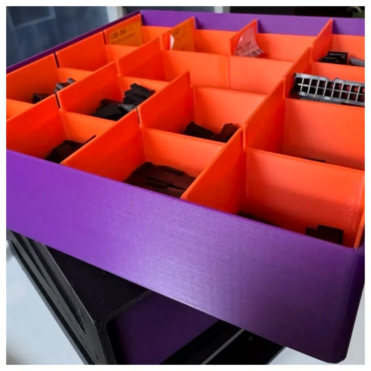 duty 4x4 screw organizer drawer insert box for tool chest parts sorting
