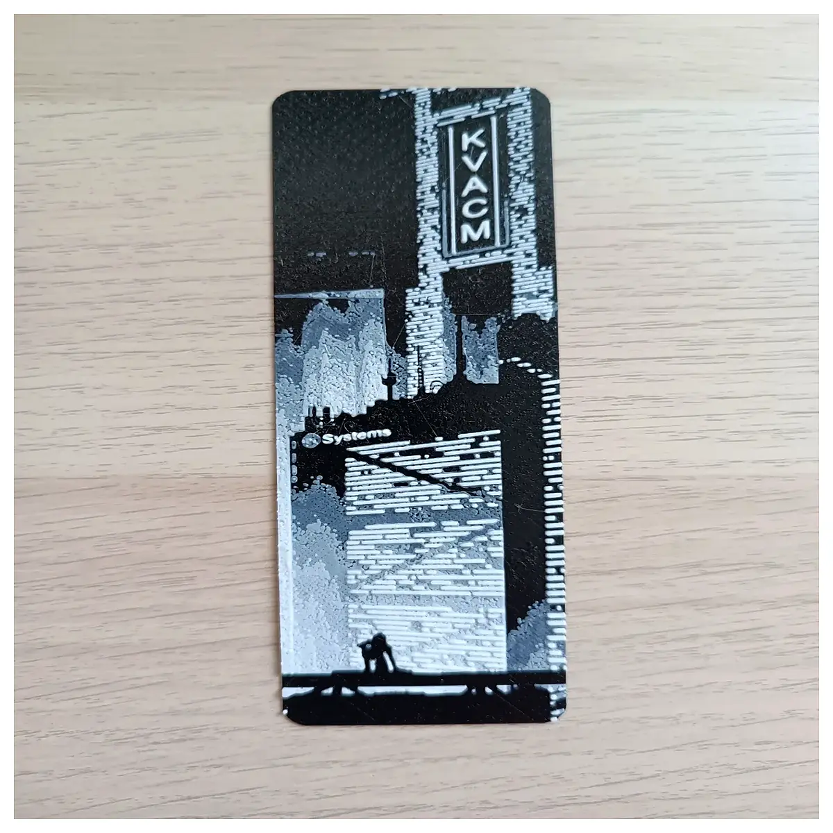 aesthetic bookmark metal alloy futuristic city design readers