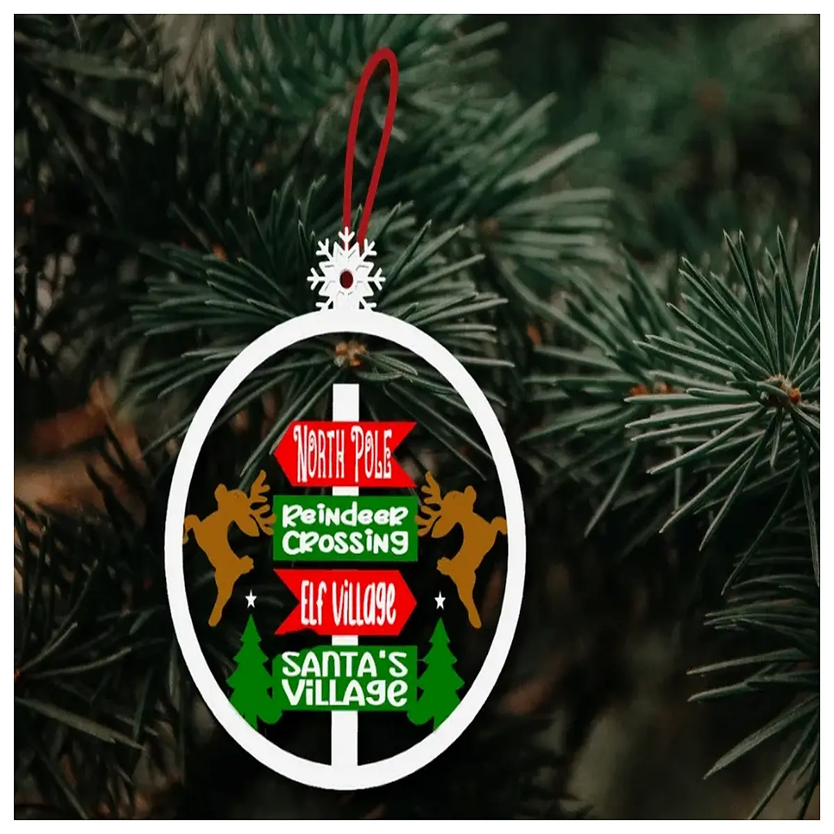 arctic polar bear christmas ornaments for tree winter wildlife holiday decor snowflake animal figurines cozy cabin aesthetic gifts