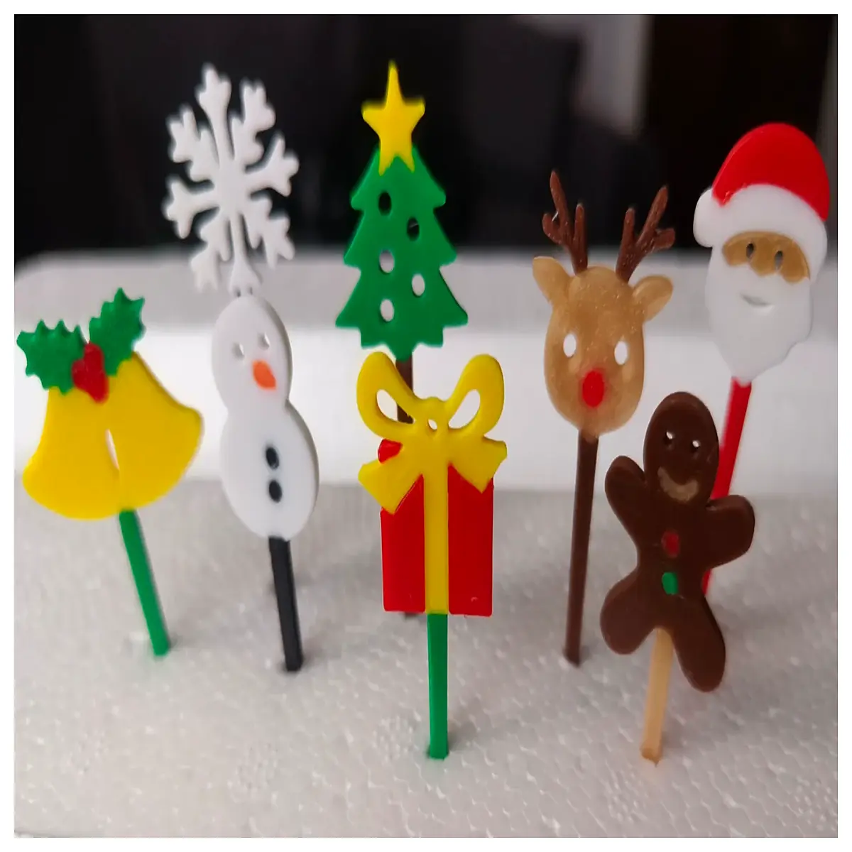 Christmas Cocktail Sticks Festive Holiday Mini Picks Christmas Dinner Utensils Christmas Party Decorations Christmas Gift Small Gifts
