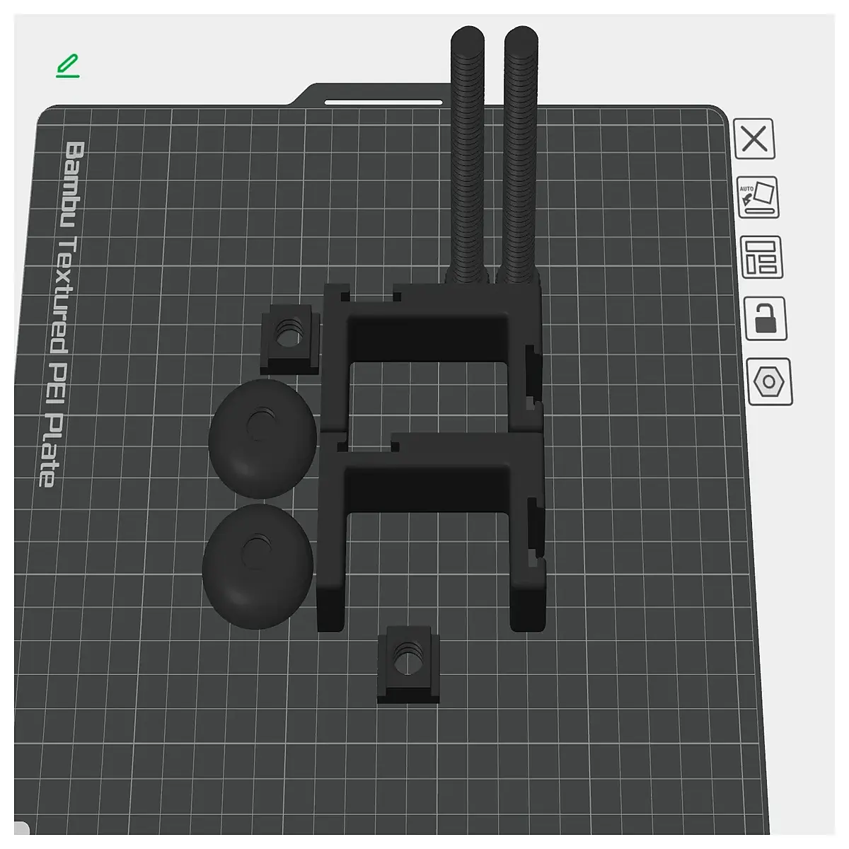 desktop organizer base holder for bags accessories mounting bracket