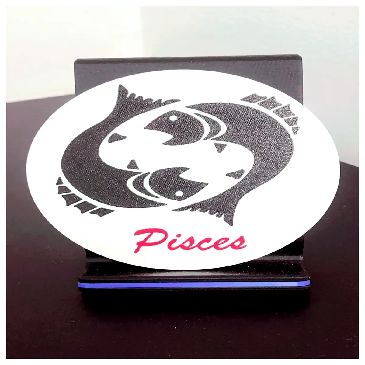 Pisces Zodiac Coaster Sign Car Decoration Personalized Cup Mat Zodiac Lovers