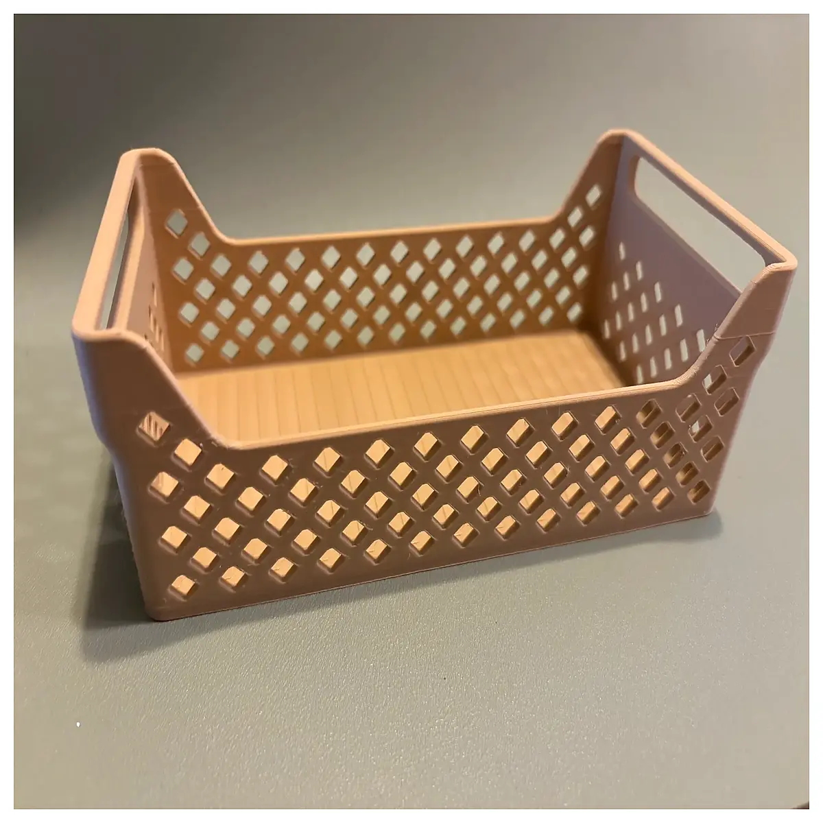 Handle Storage Tray Mobile Kitchen Crate Dining Table Organizer Food Display Kitchen Accessories