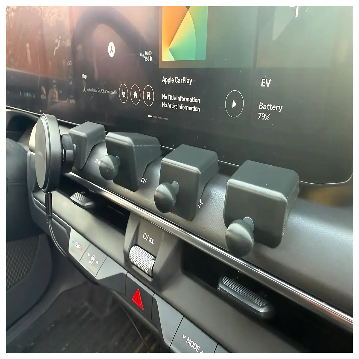 EV9 Car Phone Mount Phone Holder Auto Mount EV9 Mobile Holder Driving Support Accessory