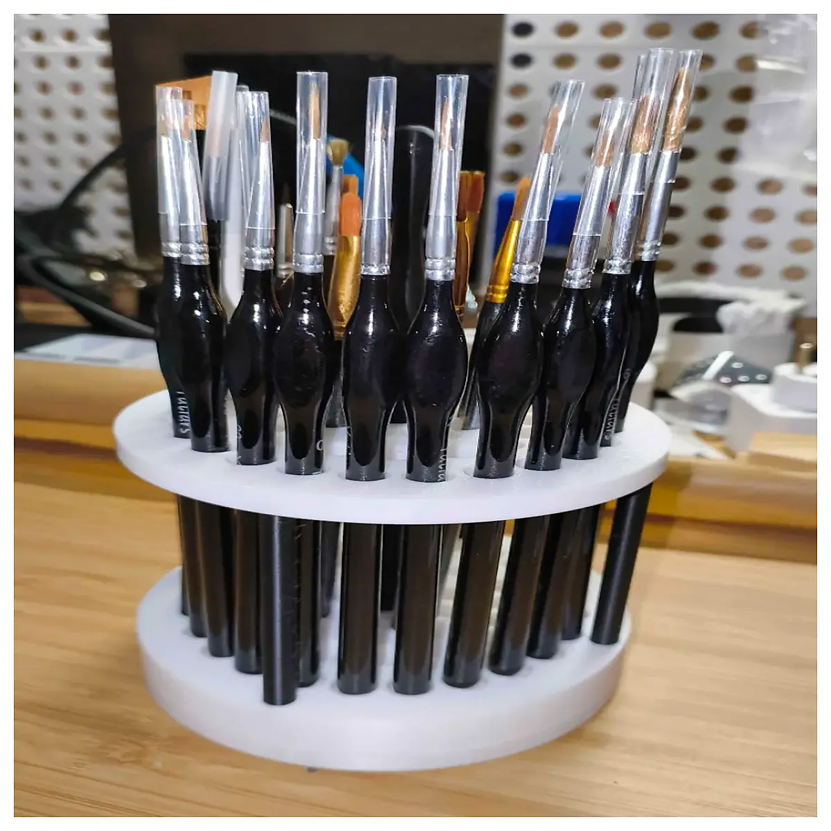 Paint Brush Organizer V2 Art Supplies Storage Rack Brush Holder Desktop Art Accessories Painting Parts