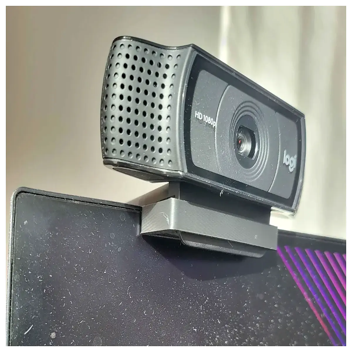 C920 Webcam Mount Screen Angle Adjustment Computer Monitor Stand Desk Holder Video Conferencing Accessory