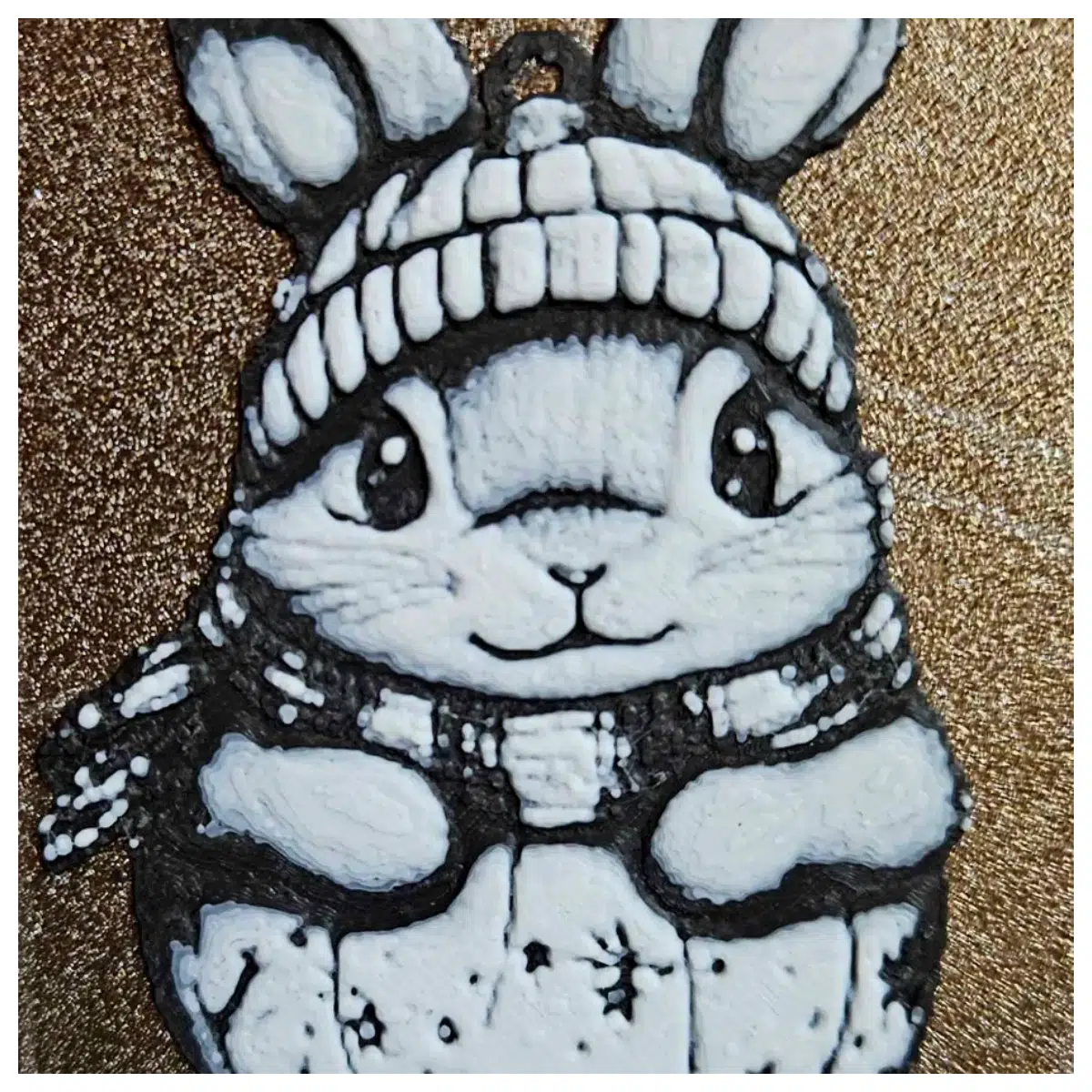 cute winter bunny earrings necklace keychain plush charm girls