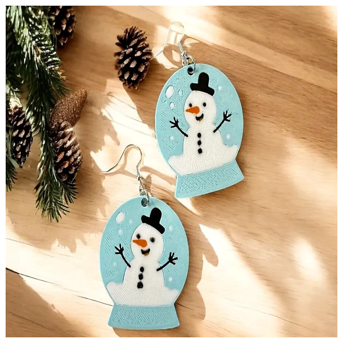 Snowman Earrings Women Winter Cute Snowflake Stud Earrings Festive Gift Christmas Decoration Ice Snow Theme Accessories