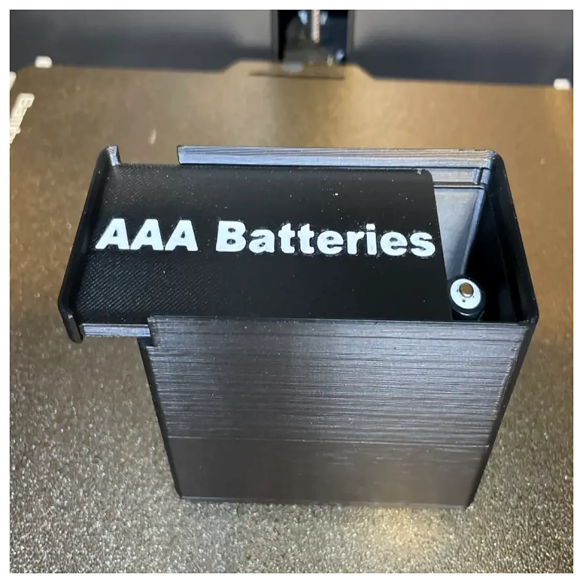 Snap Closure Gridfinity AAA Battery Box with Lid Storage Organizer Case Container Battery Box Accessories