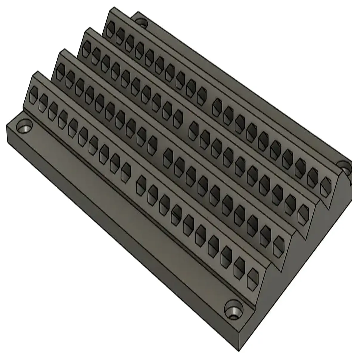 80 piece drill bit rack wall mount organizer storage holder for power tools bits set