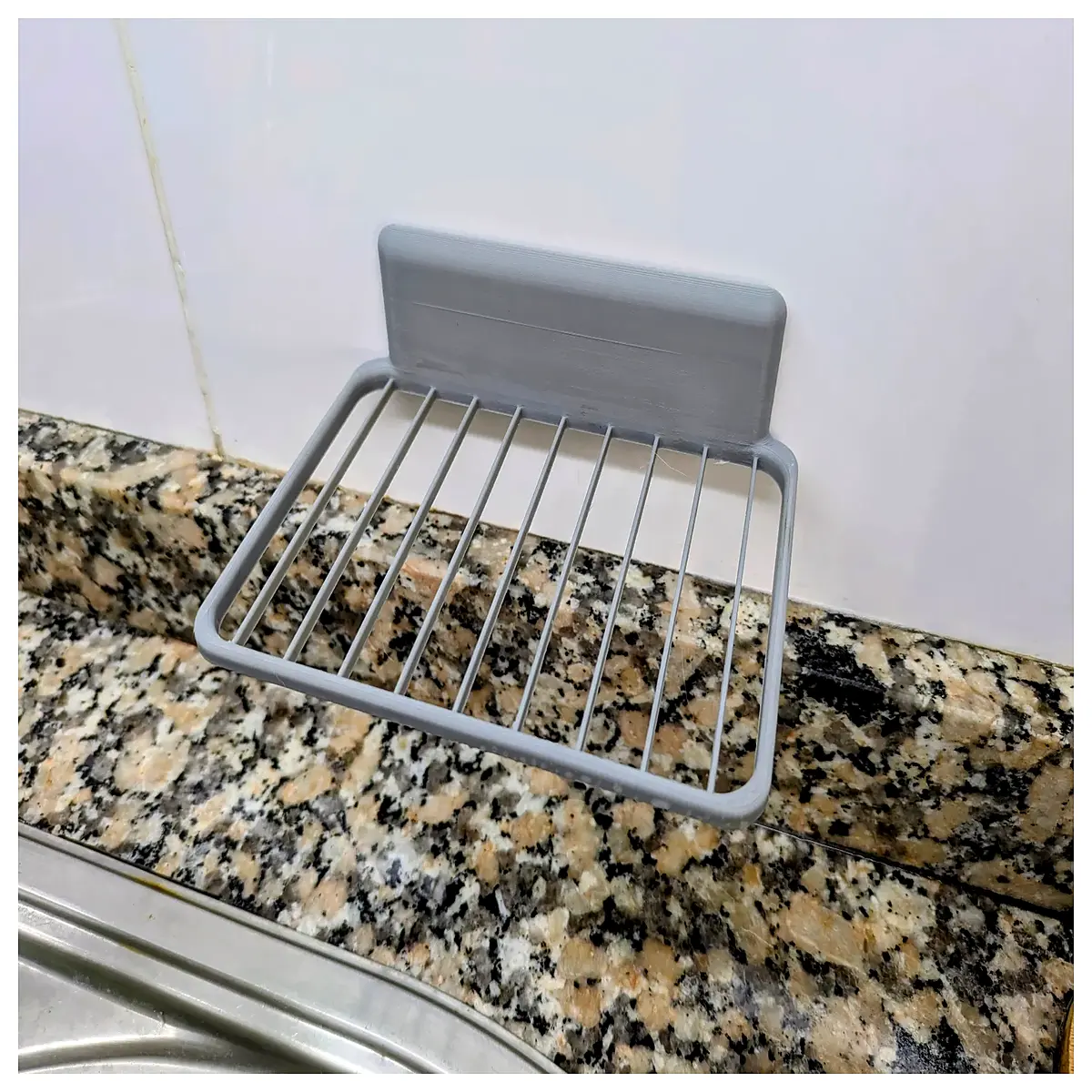 removable sponge holder rack organizer for kitchen sink dishwasher safe magnetic or adhesive mount