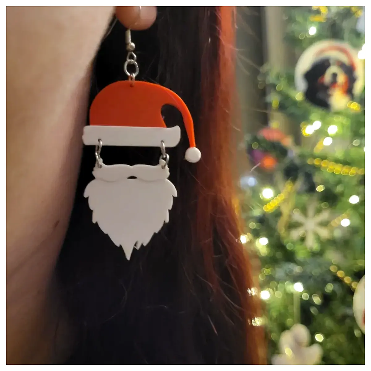 Christmas Hat Accessories Beard Ear Decoration Festive Headwear Holiday Gift Novelty Cap Christmas Decoration