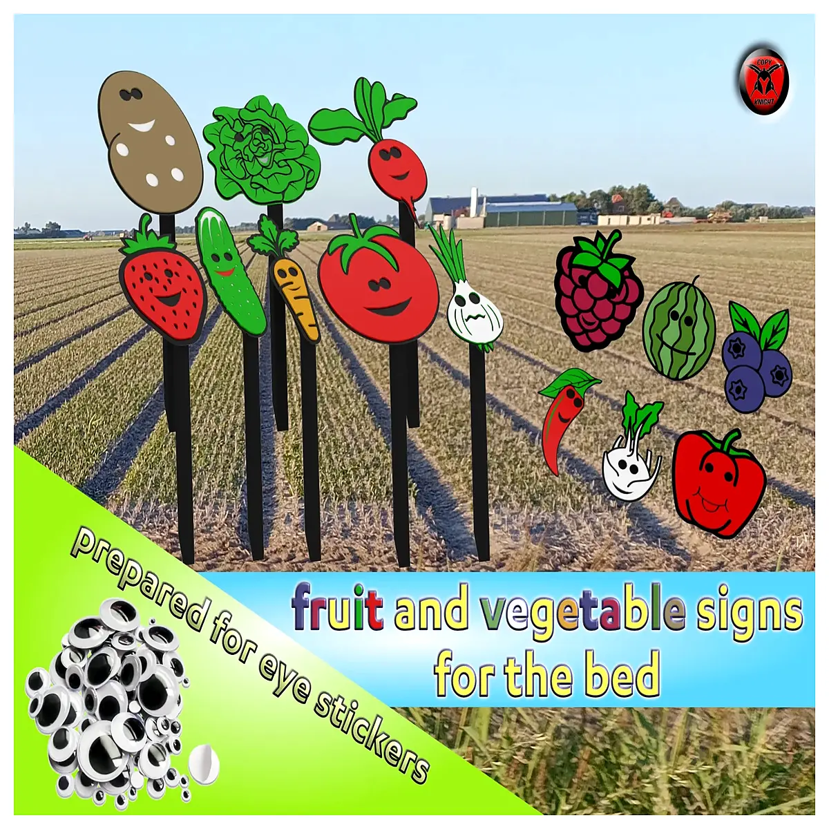 Vegetable Fruit Signage Fun Signage Farm Display Boards Garden Decor Produce Labels Agricultural Tags