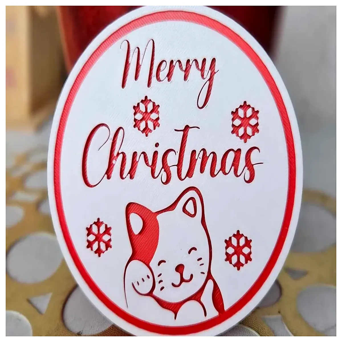 cute cat coasters for drinks festive holiday table mats christmas decor gifts for home non slip coaster set