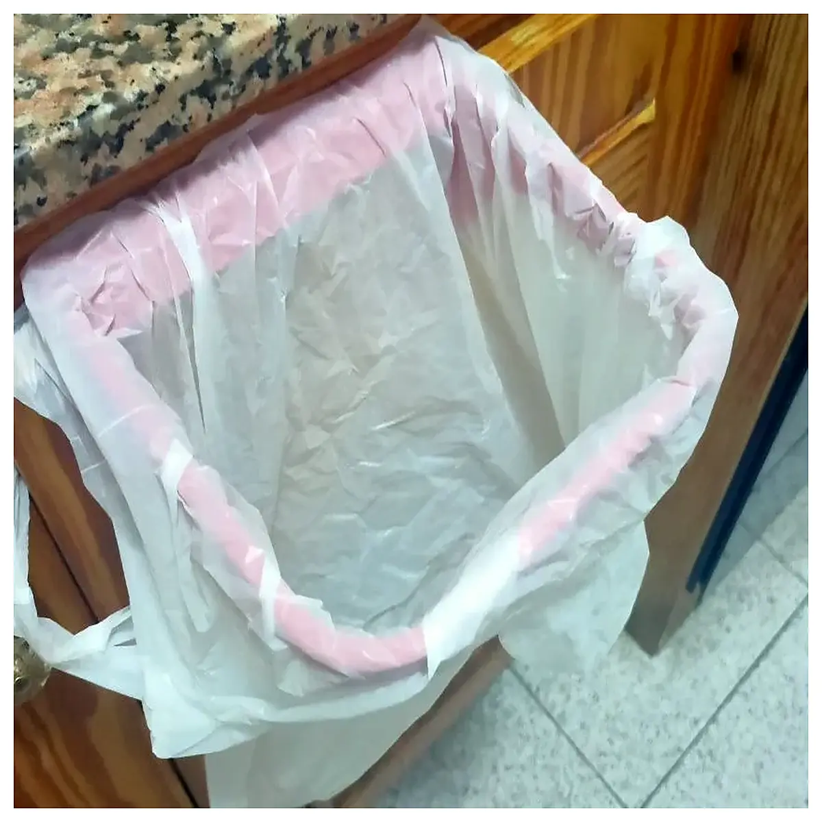 Kitchen Trash Bag Holder Support Stand for Bags Trash Can Accessories Bag Support Waste Bin Support