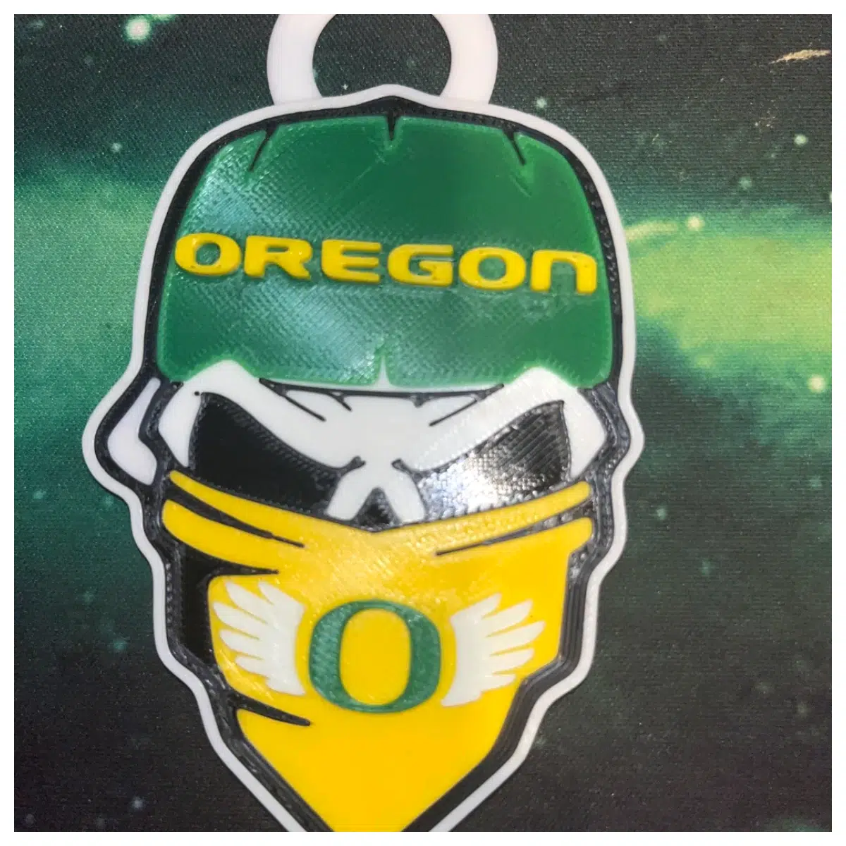 Ducks Skull Chain Memorial Jewelry Collectible Team Gift for Ducks Fans