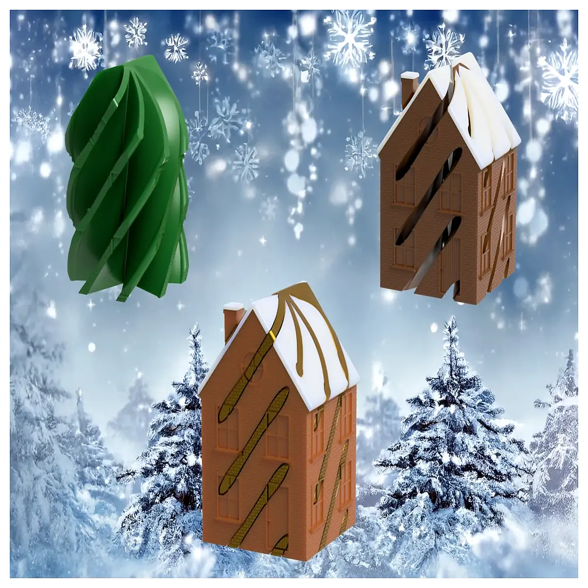 Piercing Spiral Stress Relief Toy Winter House Decoration Pressure Release Puzzle Fun Relaxing Home Decor Ideas